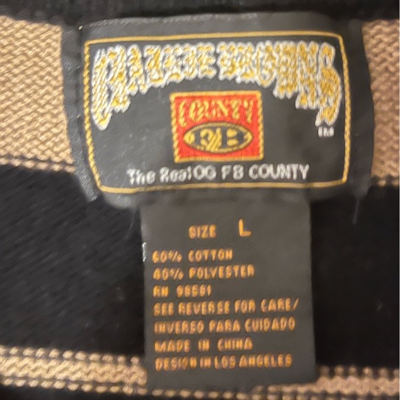 Striped Black and Tan Sleeveless Polo Top - Picture 4 of 7